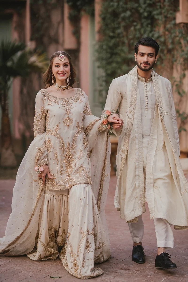 Zohra - MW pakistani fashion outfit with coordinated formal styling.